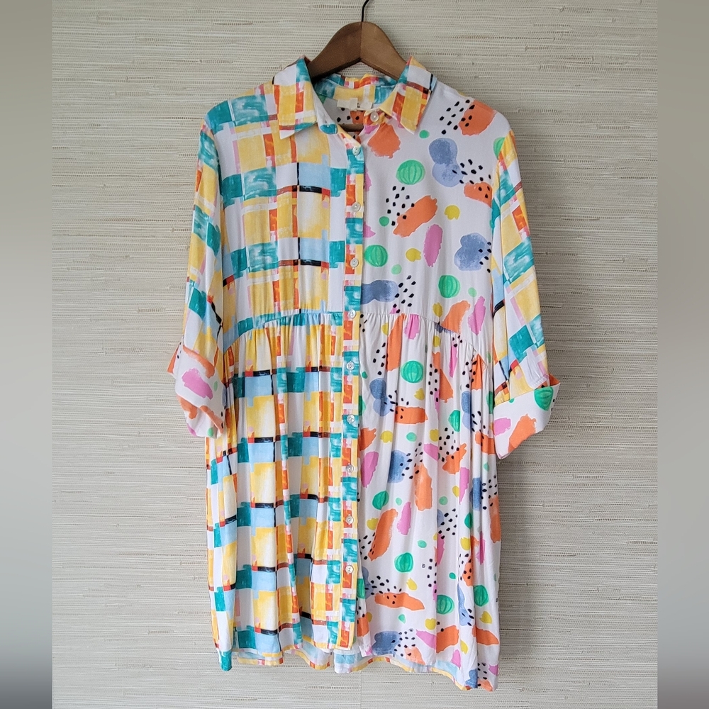 Women's Fun Geometric Print Casual Dress